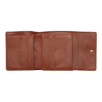 Louis Vuitton Monogram Portefeuille Elise Trifold Wallet Hook Brown Leather