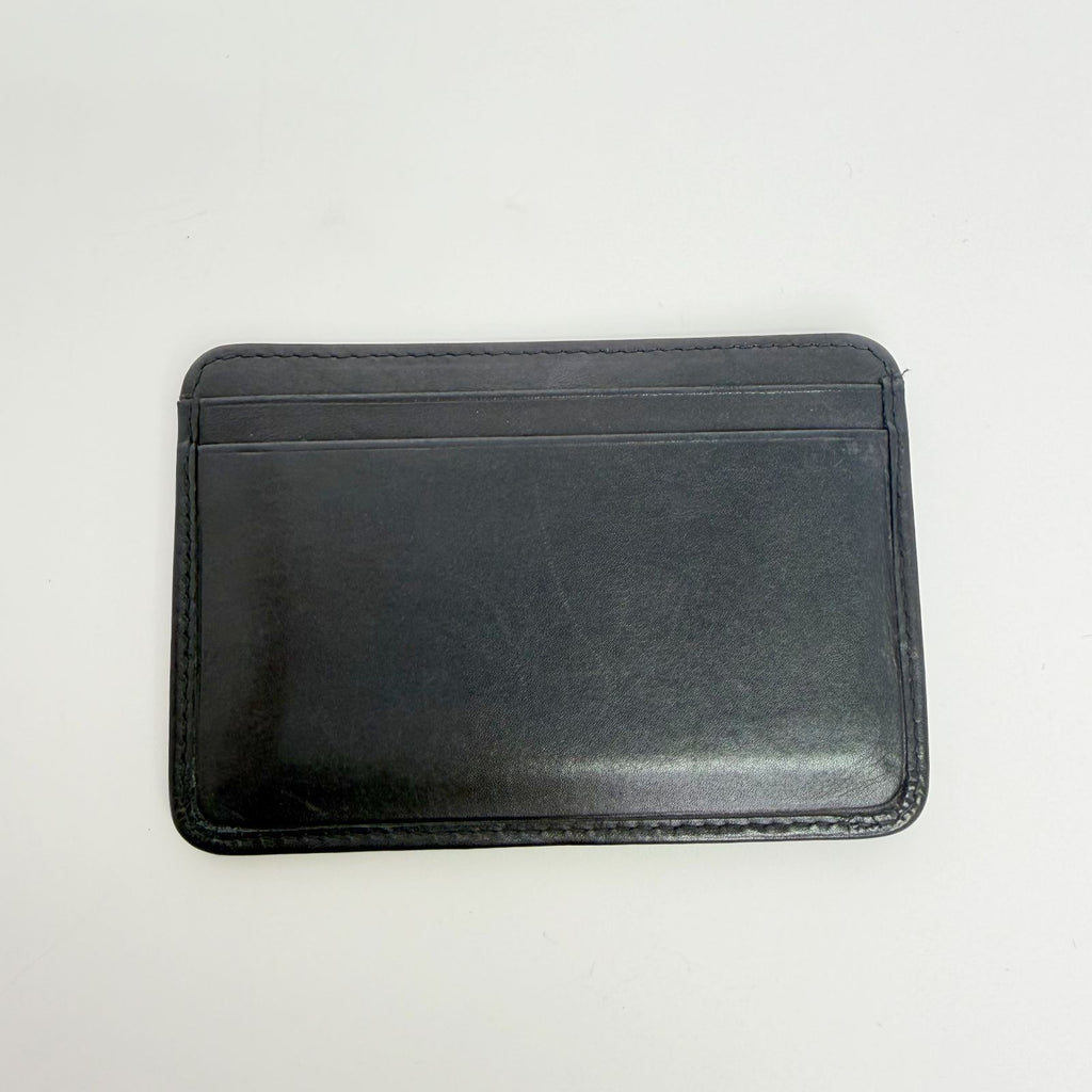 Chanel CC Logo Quilted Card Case Leather Black Vintage — view 3