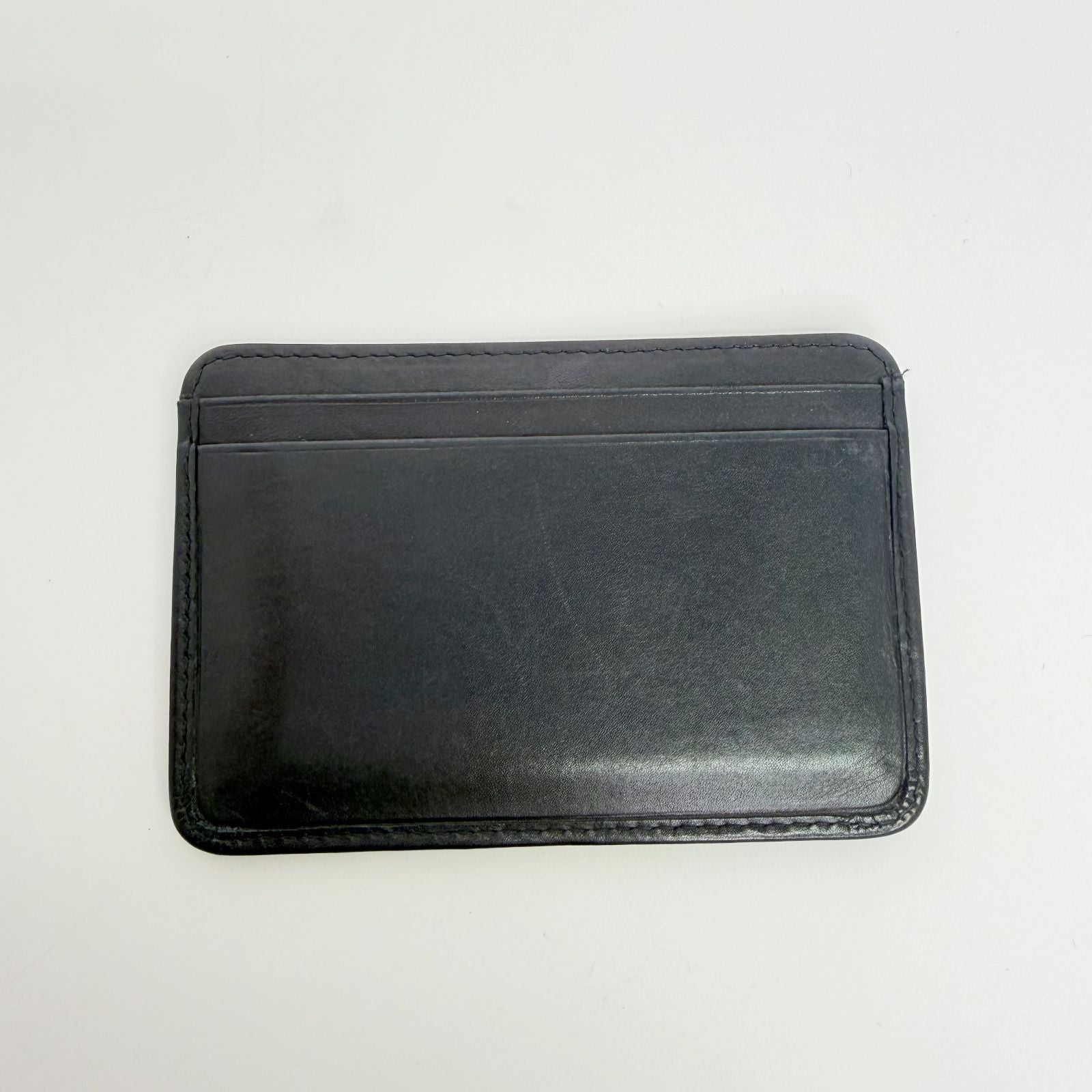 Chanel CC Logo Quilted Card Case Leather Black Vintage — view 3
