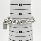 Gucci Dog Tag Chain Bracelet Plate Logo 925 Sterling Silver — view 5