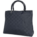 Gucci Bamb Tote GG Pattern Nylon Black