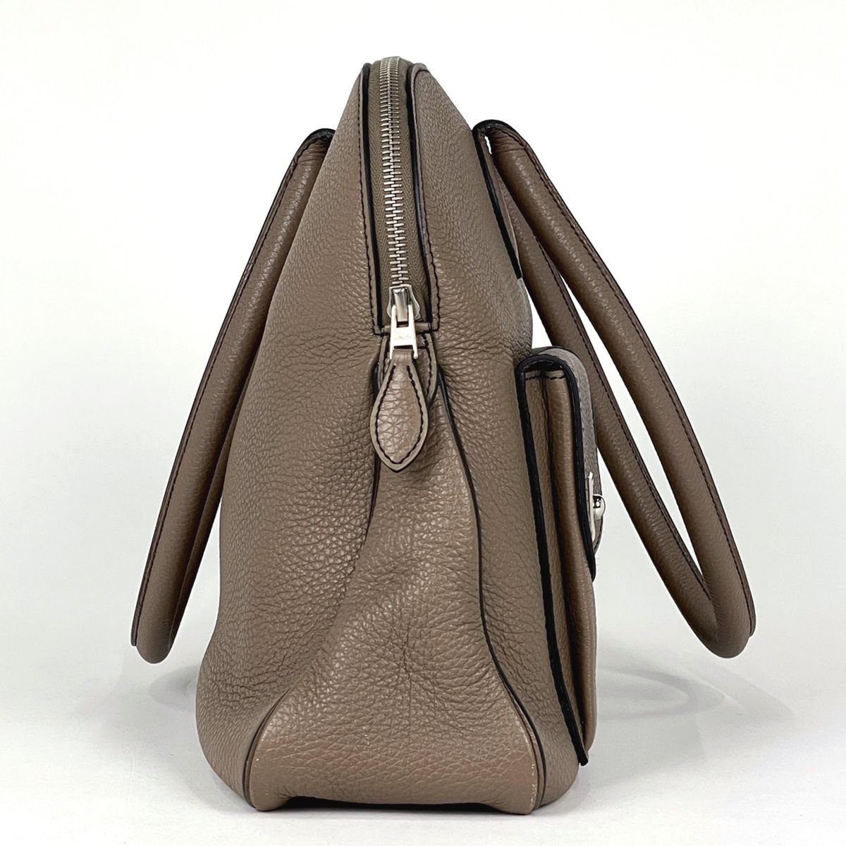Hermes Carabas 43 Handbag Togo Brown — view 7