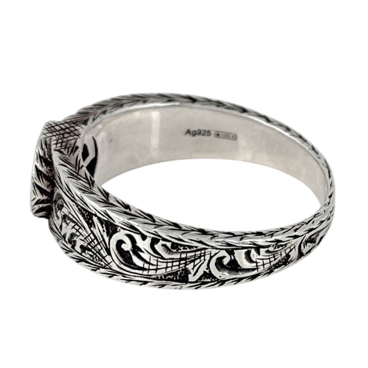Gucci Arabesque Ring Interlocking 925 Sterling Silver — view 4