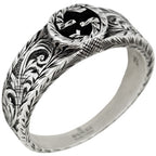Gucci Arabesque Ring Interlocking 925 Sterling Silver
