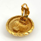 Chanel CC Logo Earrings Gold Plated — view 4