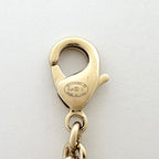 Chanel CC Logo Faux Pearl Necklace Bag Motif White Gold — view 4