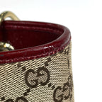 Gucci GG Pattern Tote Shoulder Bag Canvas Beige — view 4