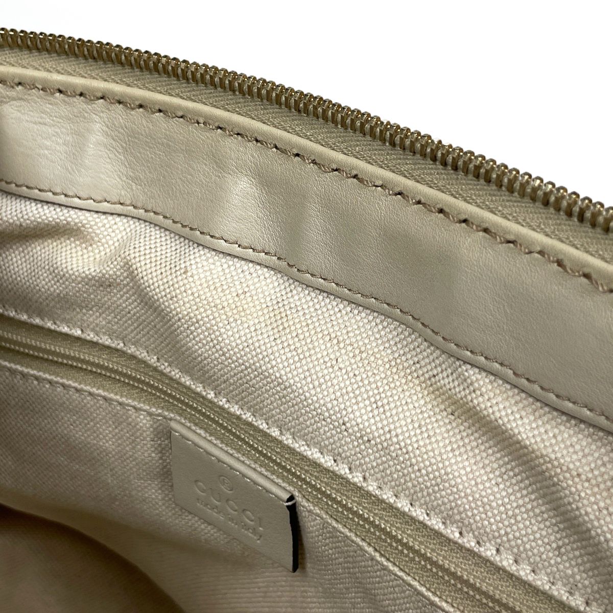 Gucci Guccissima Ski Handbag 2-Way GG Pattern Shimarais the Ivory — view 6