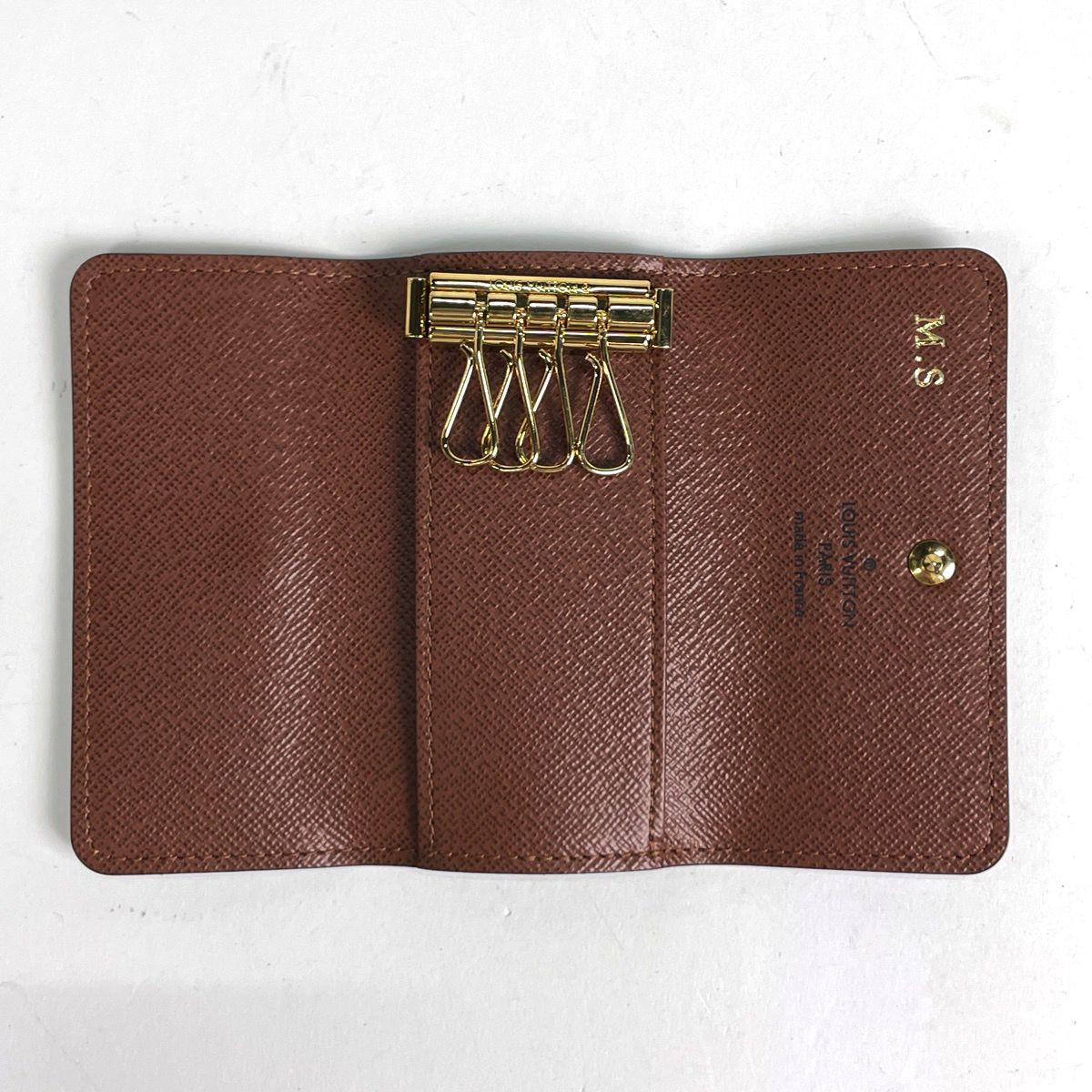 Louis Vuitton Multicles 4 Key Holder Key Hook Key Case Monogram Brown — view 5