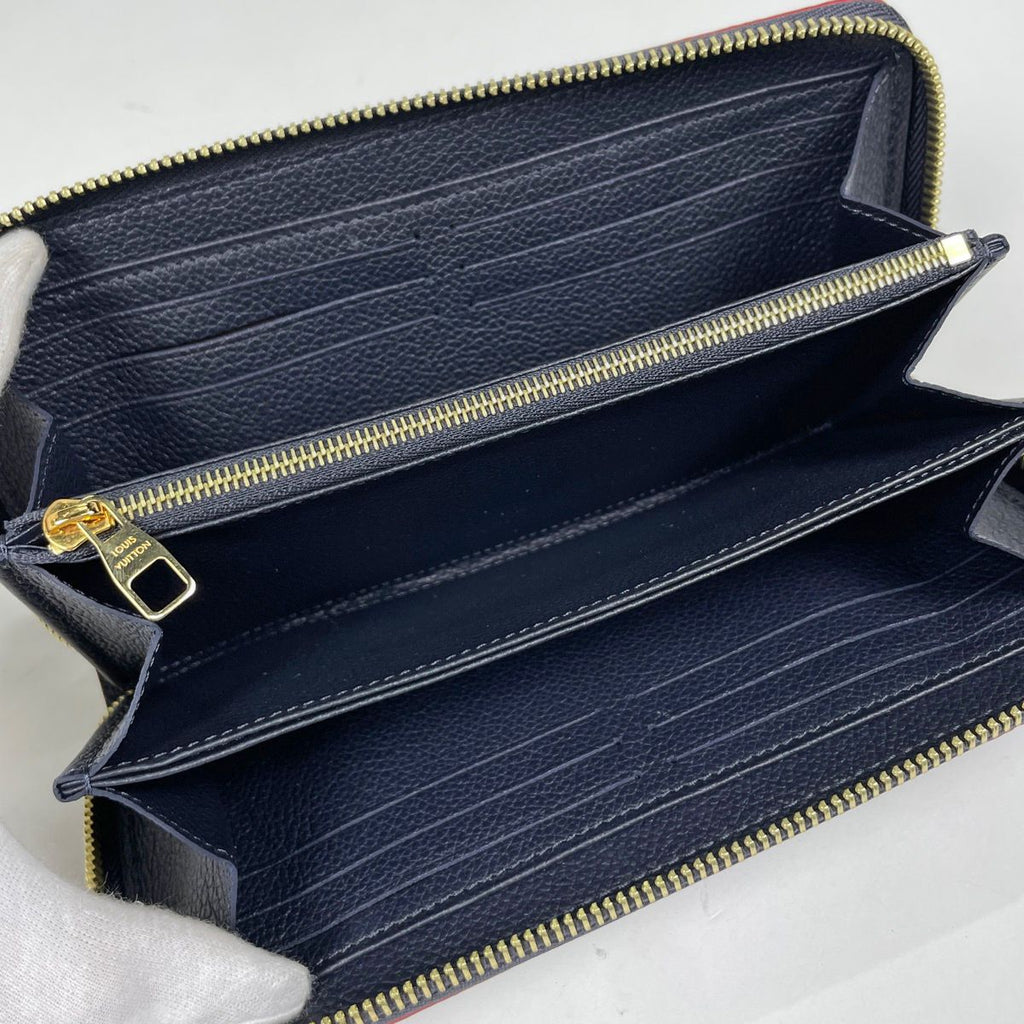 Louis Vuitton Zippy Wallet Round Zip Monogram Empreinte Marine — view 5