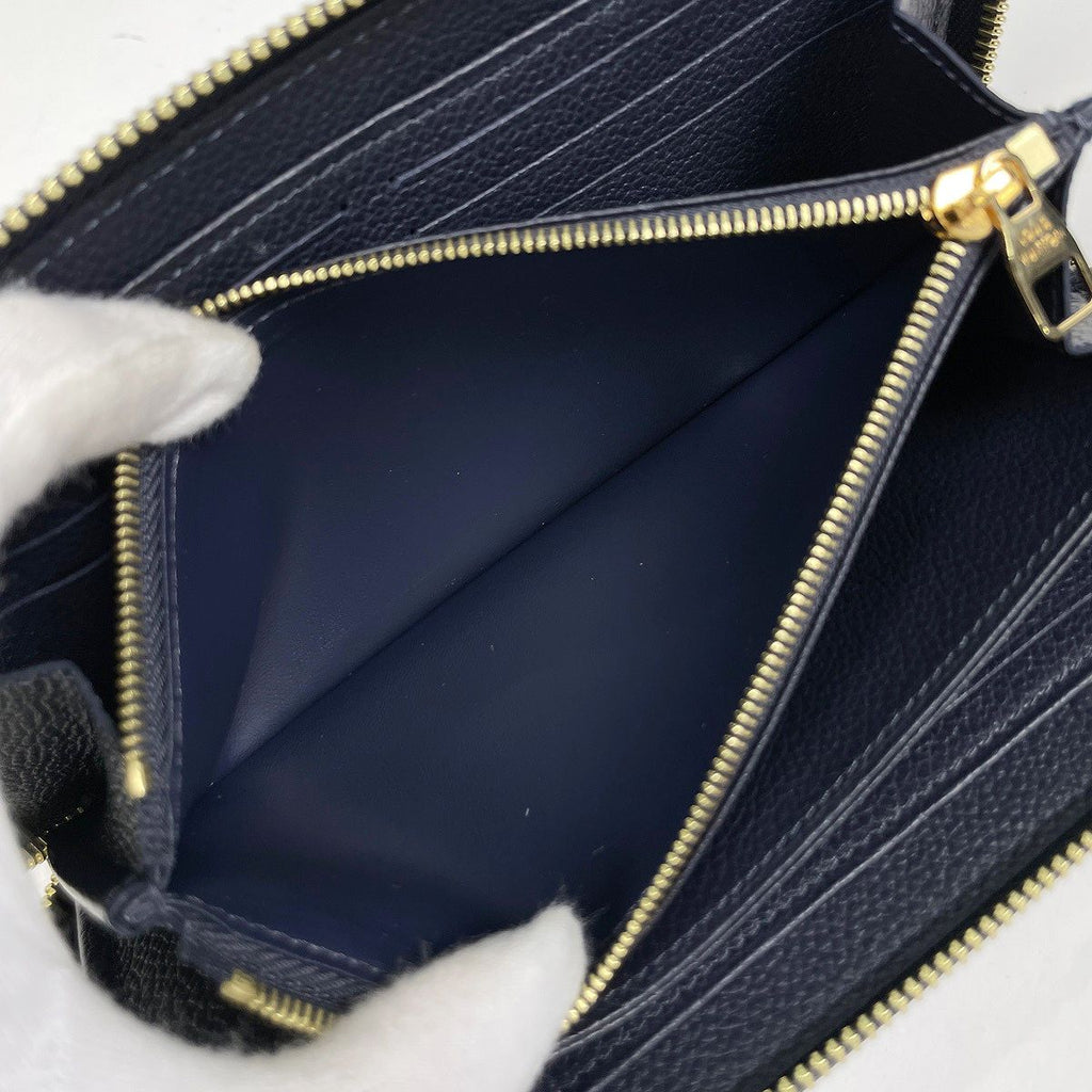 Louis Vuitton Zippy Wallet Round Zip Monogram Empreinte Marine — view 6