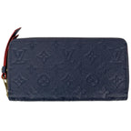 Louis Vuitton Zippy Wallet Round Zip Monogram Empreinte Marine