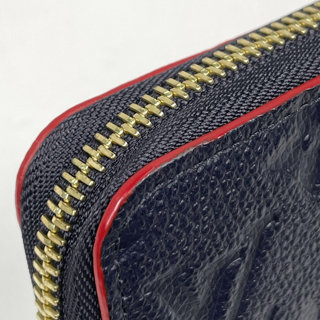 Louis Vuitton Zippy Wallet Round Zip Monogram Empreinte Marine — view 4