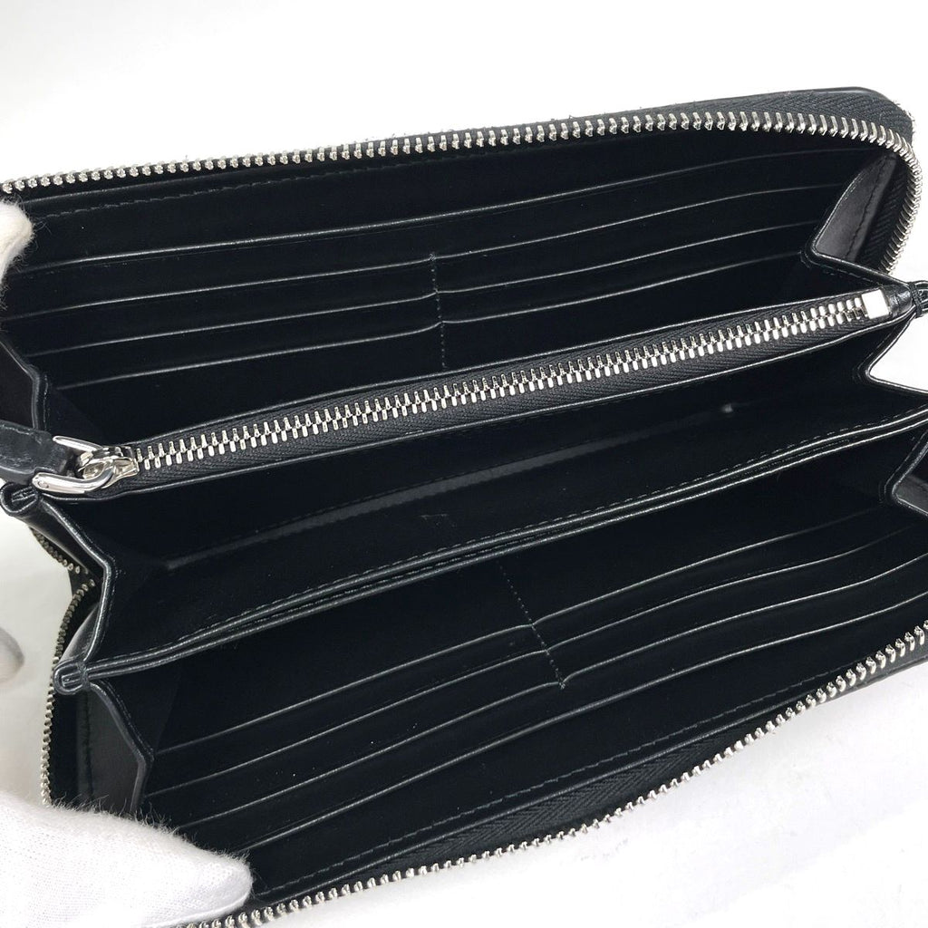 Prada Zip Around Wallet Leather Nero — view 5