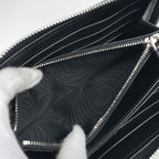 Prada Zip Around Wallet Leather Nero — view 6