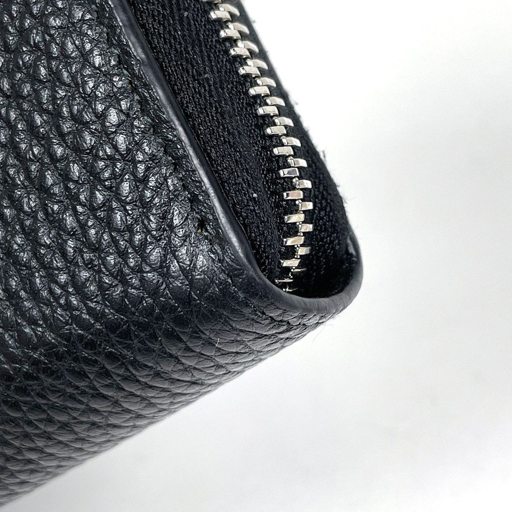 Prada Zip Around Wallet Leather Nero — view 3