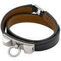 Hermes Rival Double Tour Bracelet Strand Black