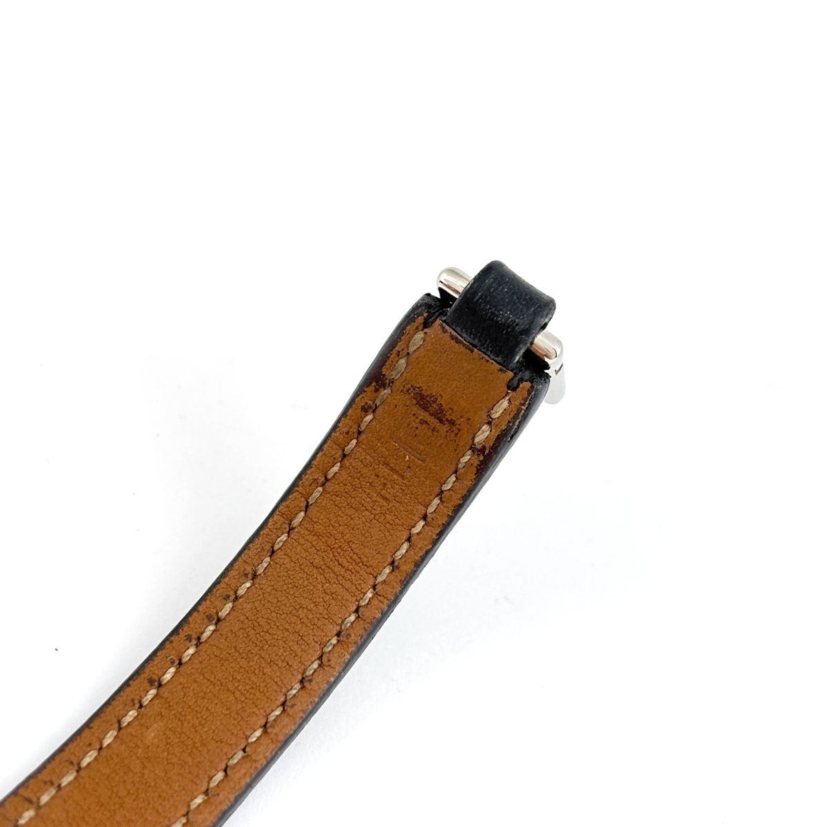 Hermes Rival Double Tour Bracelet Strand Black — view 4