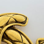 Chanel CC Logo Brooch Quilted Gold Plated — view 4