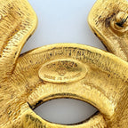 Chanel CC Logo Brooch Quilted Gold Plated — view 5