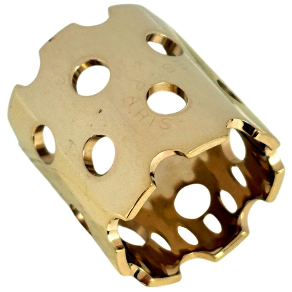 Hermes Perforet Scarf Ring Gold Plated