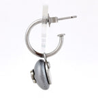 Chanel CC Logo Earrings Swing Silver Plated — view 2