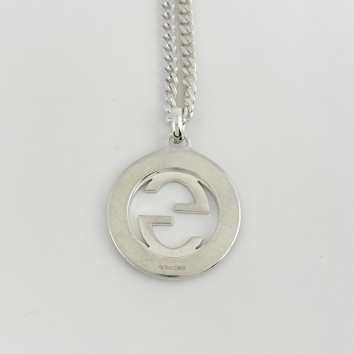 Gucci Interlocking Necklace 925 Sterling Silver — view 2