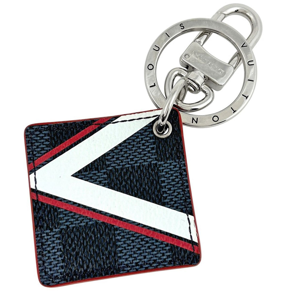 Louis Vuitton Porte Cles Illustre Latitude American Cup Key Holder Metal Damier