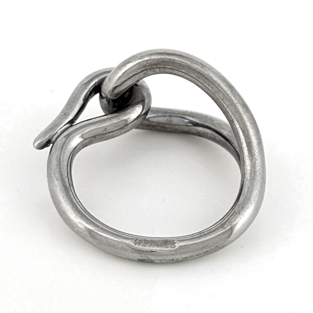 Hermes Jumbo Scarf Ring Closure Metal Silver — view 3