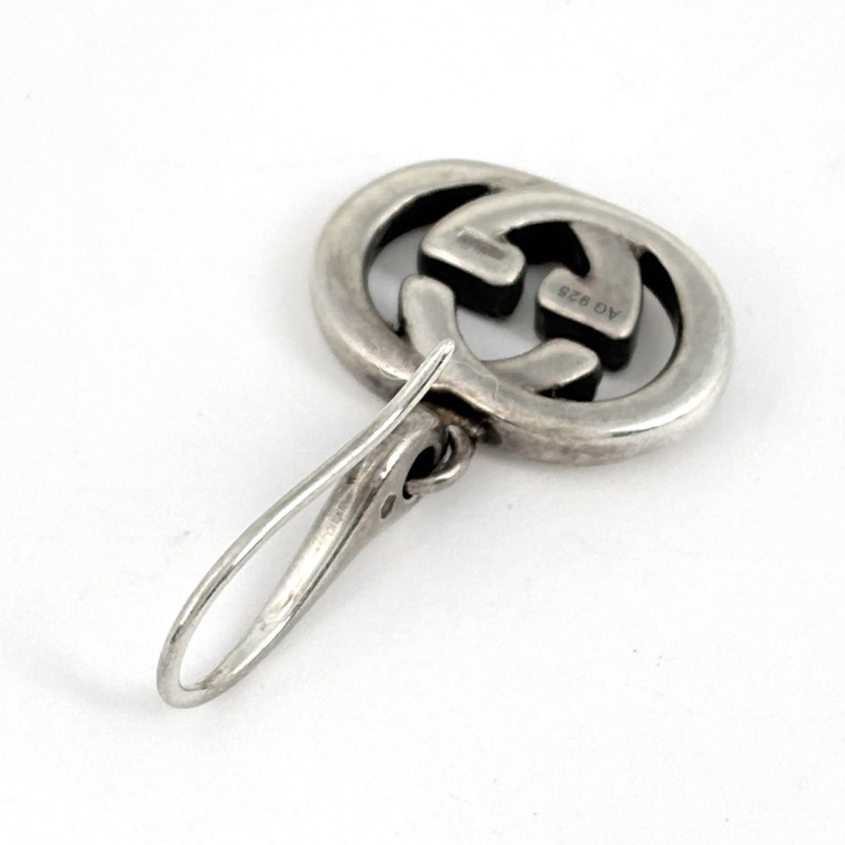 Gucci Interlocking Earrings Swing 925 Sterling Silver — view 3