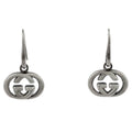 Gucci Interlocking Earrings Swing 925 Sterling Silver