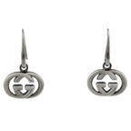 Gucci Interlocking Earrings Swing 925 Sterling Silver