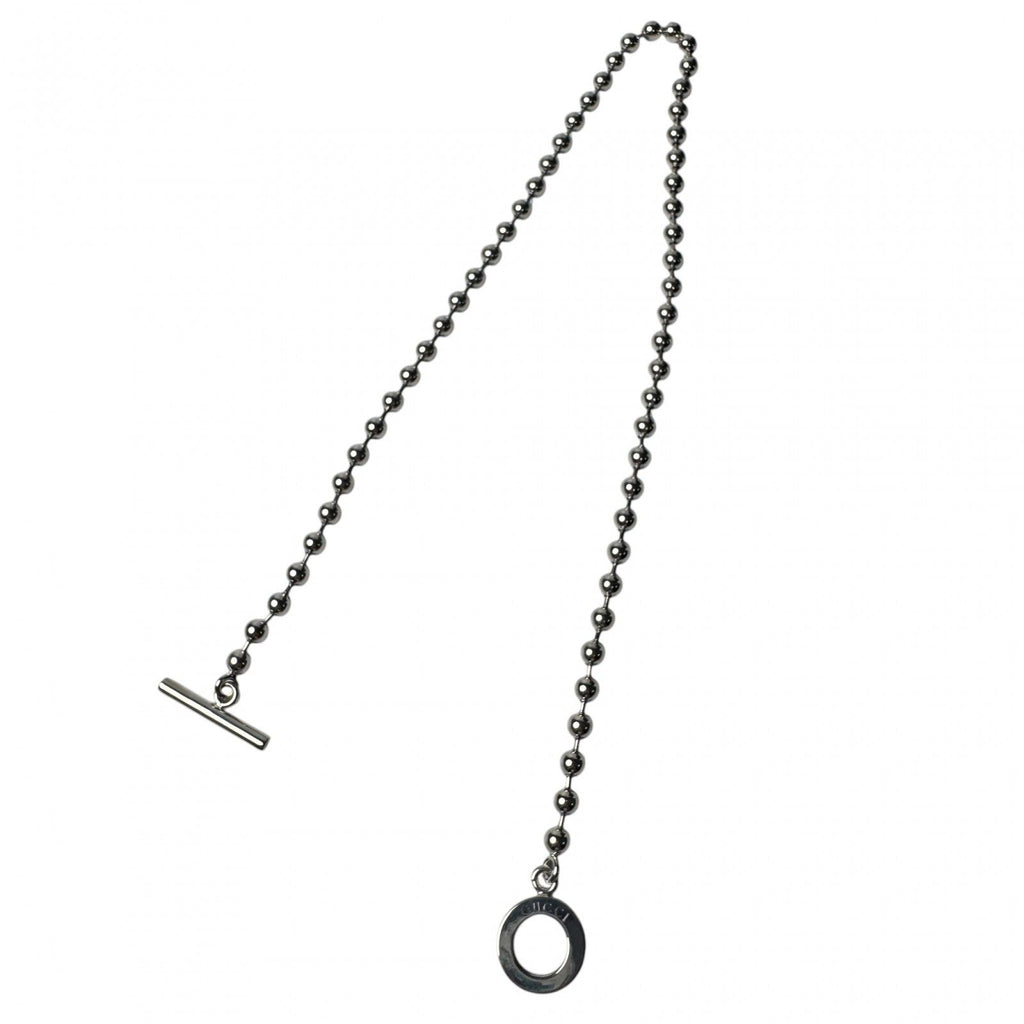 Gucci Polished Ball Chain Necklace 925 Sterling Silver — view 4