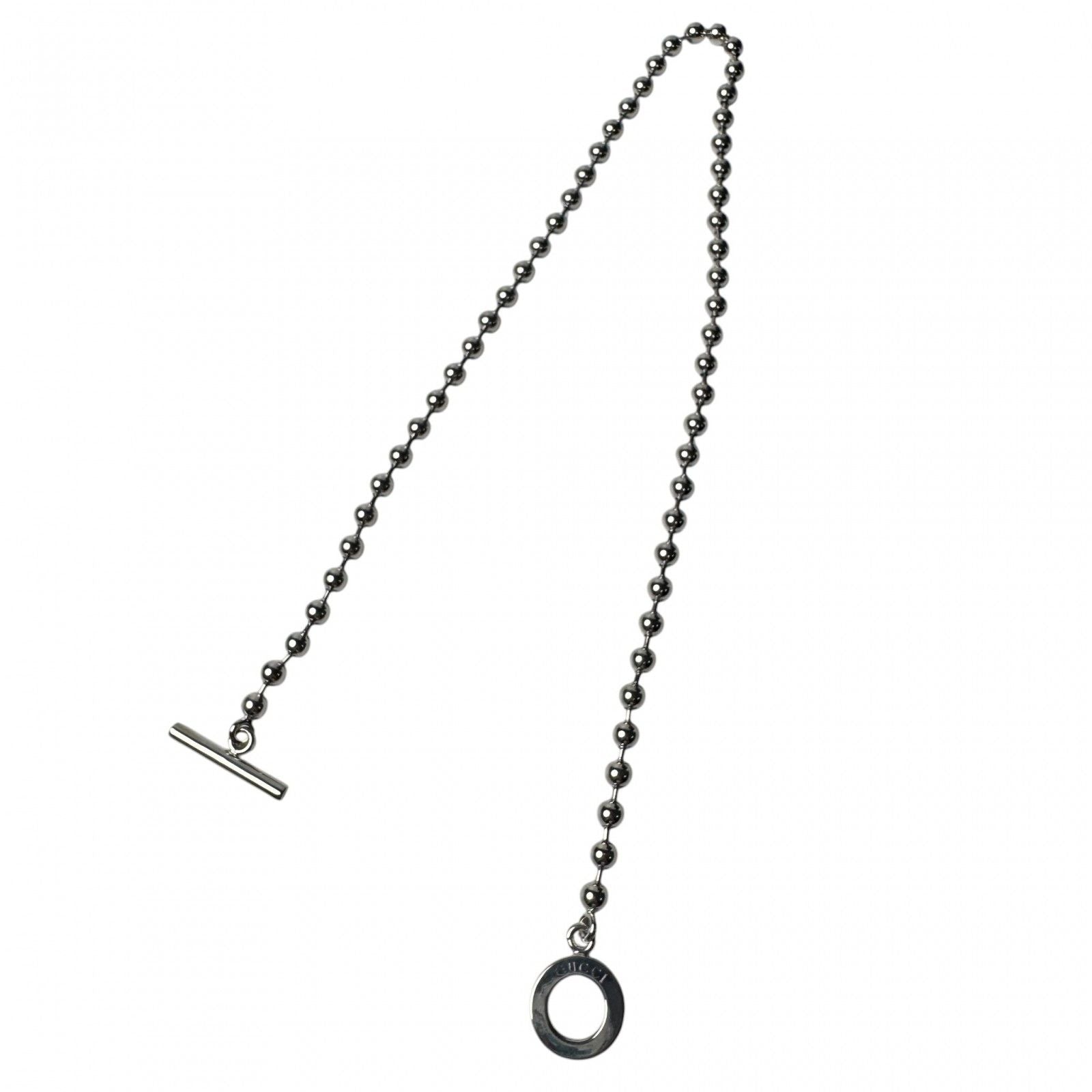 Gucci Polished Ball Chain Necklace 925 Sterling Silver — view 4