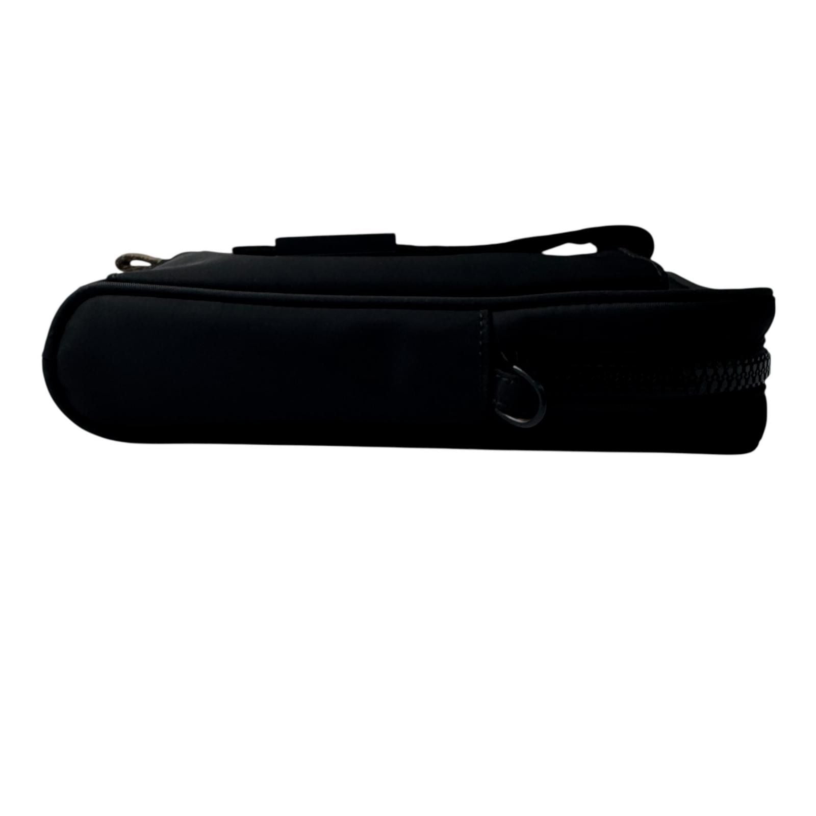 Fendi Baguette Phone Pouch Nylon Shoulder Bag Black — view 4