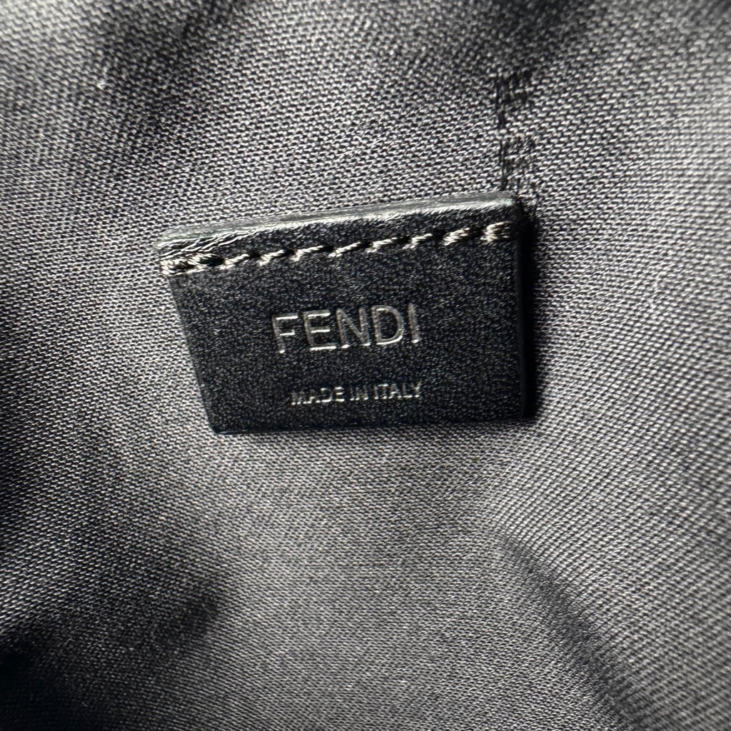 Fendi Baguette Phone Pouch Nylon Shoulder Bag Black — view 8