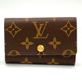 Louis Vuitton Multicles 6 Monogram Leather Brown Key Case Gold Key Holder