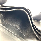 Celine Triomphe Metal Leather Black Card Case Gold — view 8
