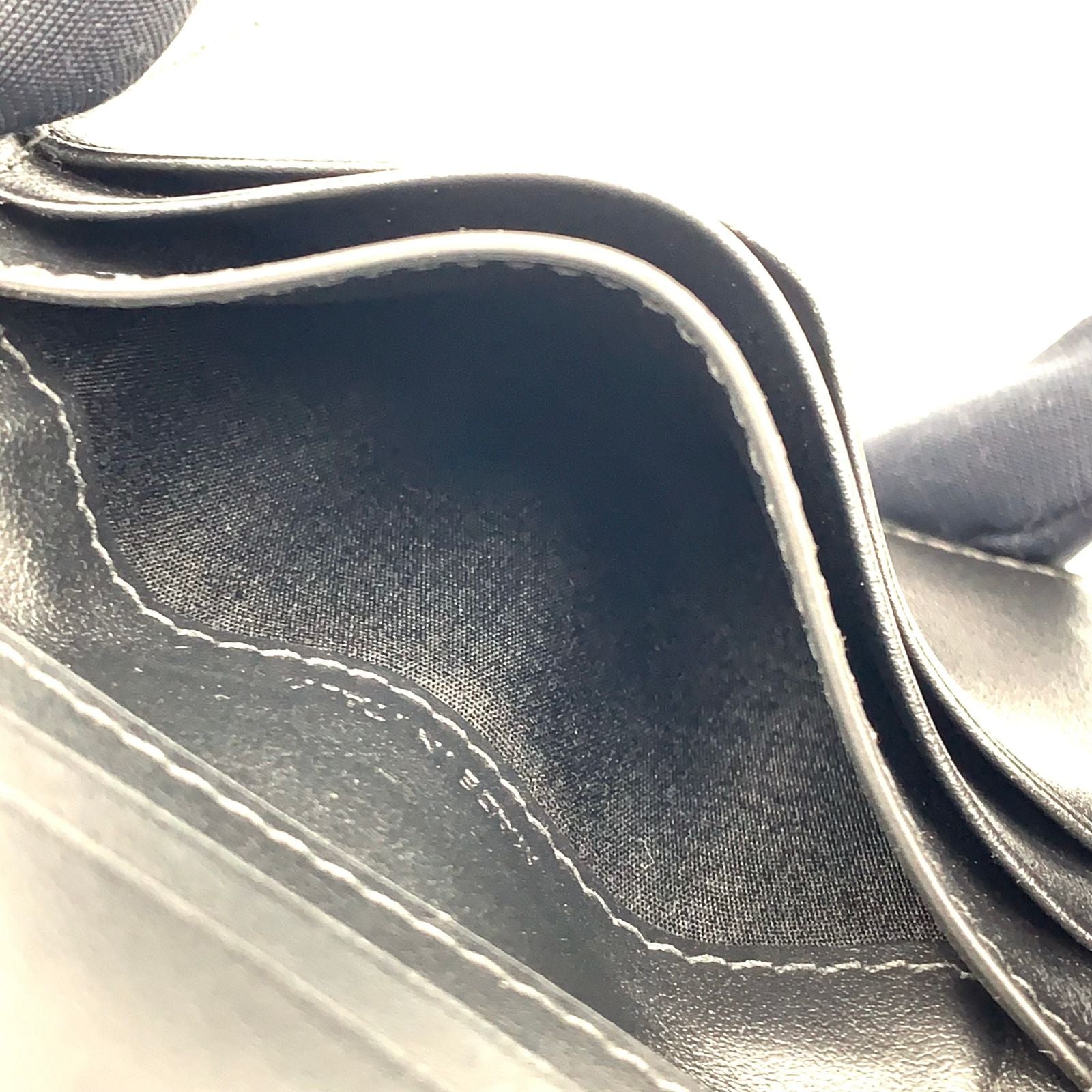 Celine Triomphe Metal Leather Black Card Case Gold — view 8