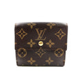 Louis Vuitton Porte Monet Billets Cult Cles Monogram Leather Brown Trifold