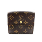Louis Vuitton Porte Monet Billets Cult Cles Monogram Leather Brown Trifold