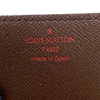 Louis Vuitton Business Card Holder Damier Ebene Leather Brown Case — view 4