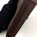 Louis Vuitton Business Card Holder Damier Ebene Leather Brown Case — view 5