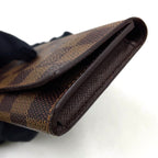 Louis Vuitton Business Card Holder Damier Ebene Leather Brown Case — view 9