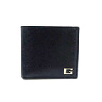 Gucci Bifold Leather Black Wallet Silver