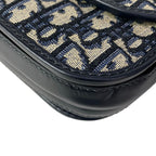 Dior Shoulder Bag 30 Montaigne Oblique Dark Navy Ivory Black — view 7