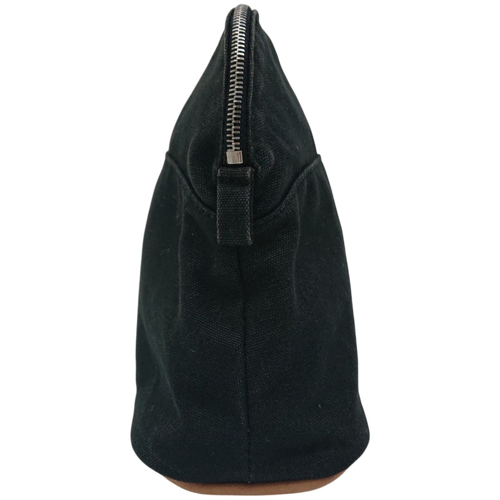 Hermes Bolide Pouch Mmh Logo Leather Black — view 5