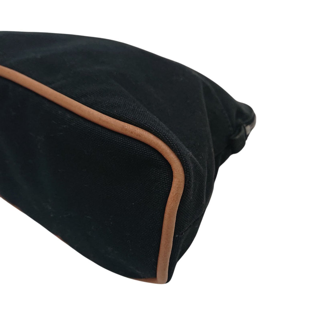 Hermes Bolide Pouch Mmh Logo Leather Black — view 9