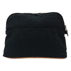 Hermes Bolide Pouch Mmh Logo Leather Black — view 3