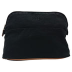 Hermes Bolide Pouch Mmh Logo Leather Black — view 2